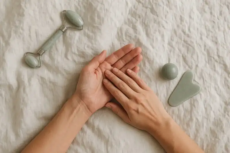 Safety reminder about gentle pressure and neck areas